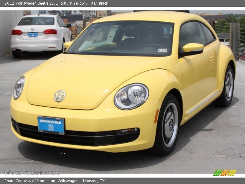 Saturn Yellow / Titan Black 2012 Volkswagen Beetle 2.5L