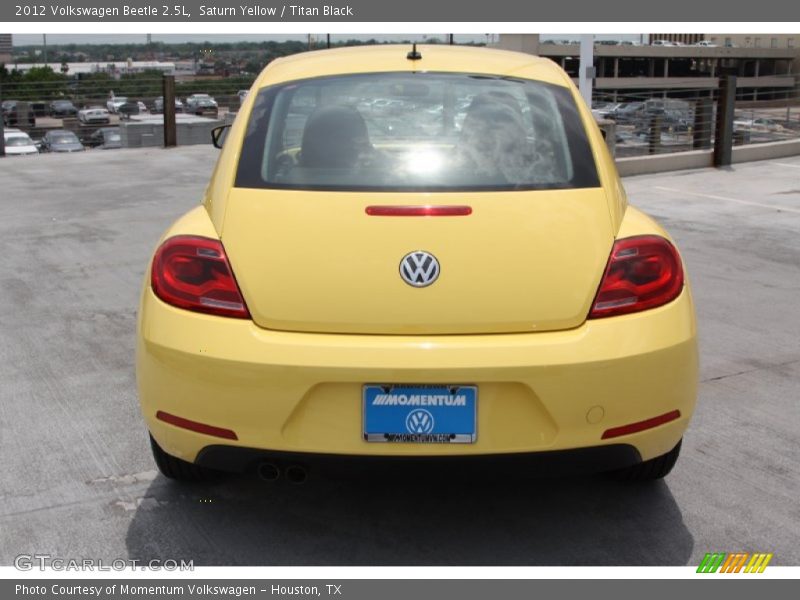 Saturn Yellow / Titan Black 2012 Volkswagen Beetle 2.5L