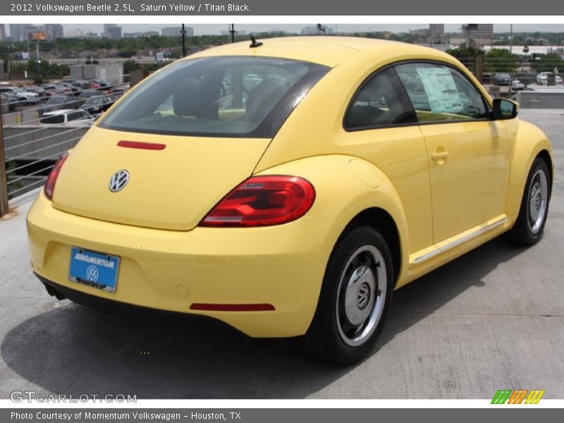 Saturn Yellow / Titan Black 2012 Volkswagen Beetle 2.5L