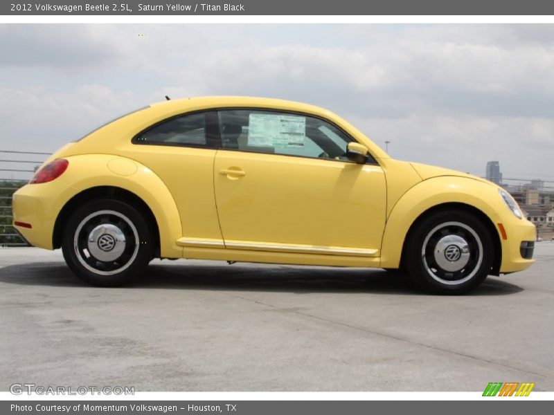 Saturn Yellow / Titan Black 2012 Volkswagen Beetle 2.5L