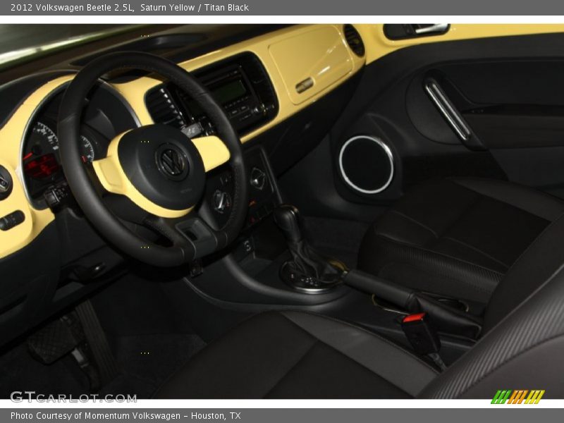 Saturn Yellow / Titan Black 2012 Volkswagen Beetle 2.5L