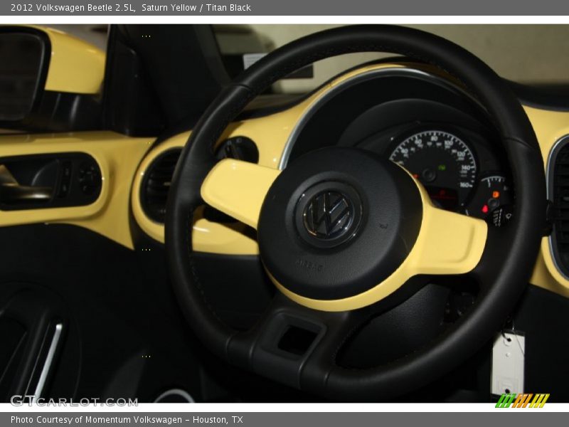 Saturn Yellow / Titan Black 2012 Volkswagen Beetle 2.5L
