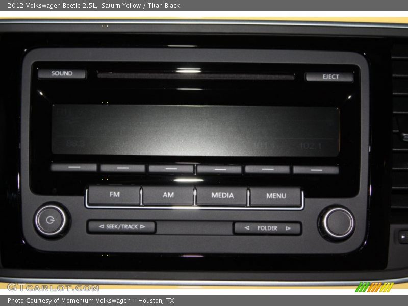 Saturn Yellow / Titan Black 2012 Volkswagen Beetle 2.5L
