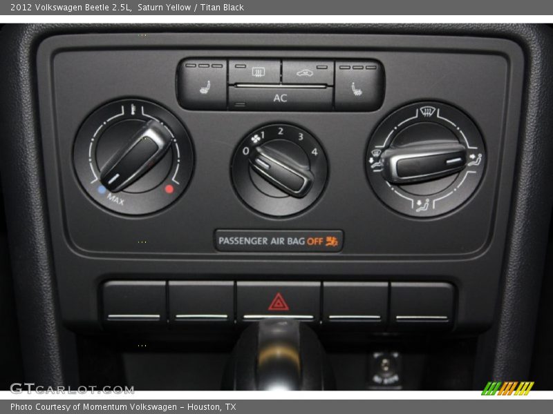 Saturn Yellow / Titan Black 2012 Volkswagen Beetle 2.5L