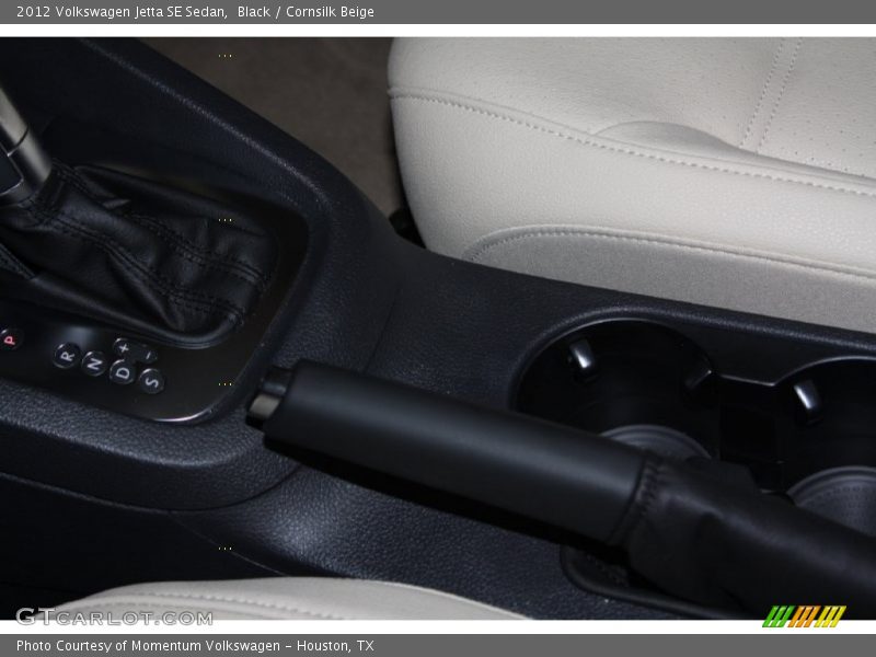 Black / Cornsilk Beige 2012 Volkswagen Jetta SE Sedan