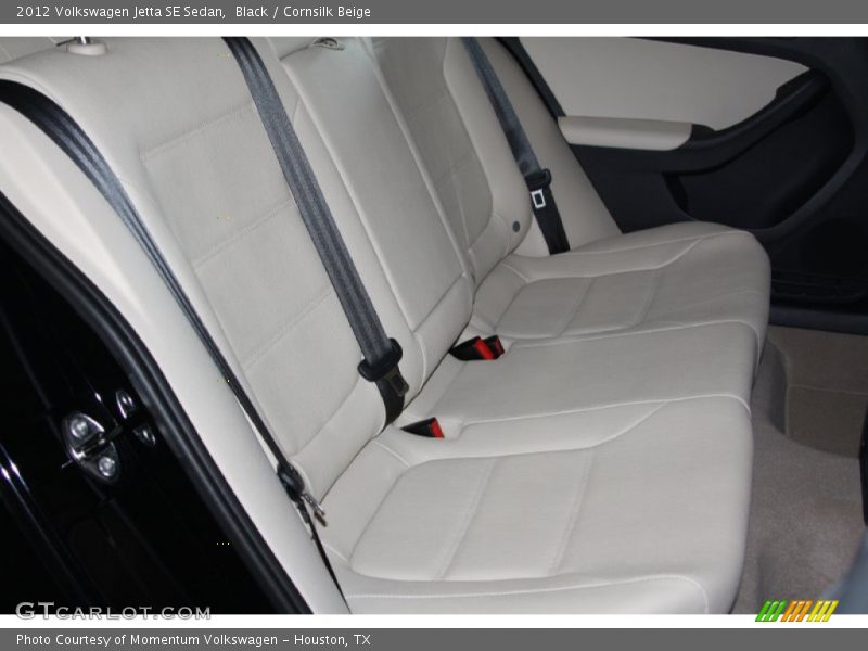 Black / Cornsilk Beige 2012 Volkswagen Jetta SE Sedan
