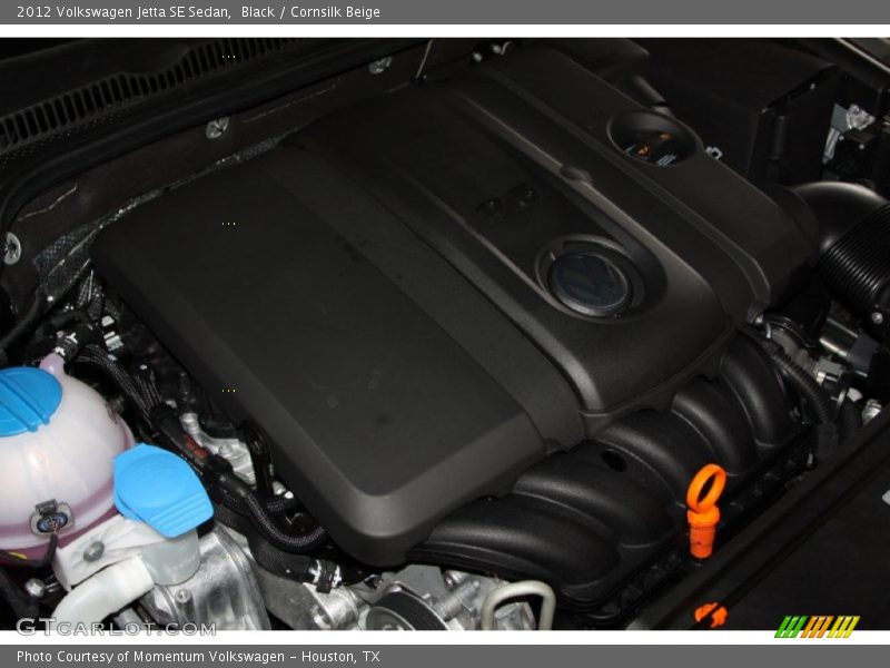 Black / Cornsilk Beige 2012 Volkswagen Jetta SE Sedan