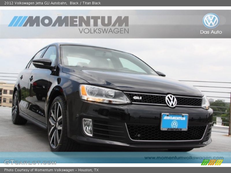 Black / Titan Black 2012 Volkswagen Jetta GLI Autobahn