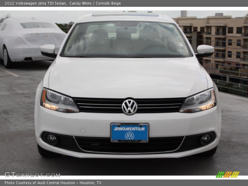 Candy White / Cornsilk Beige 2012 Volkswagen Jetta TDI Sedan