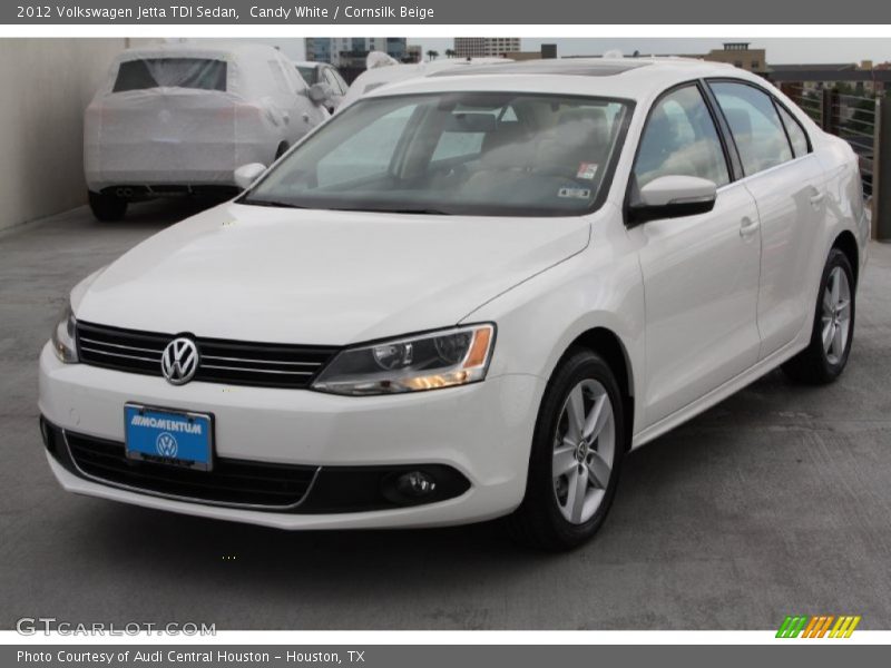 Candy White / Cornsilk Beige 2012 Volkswagen Jetta TDI Sedan