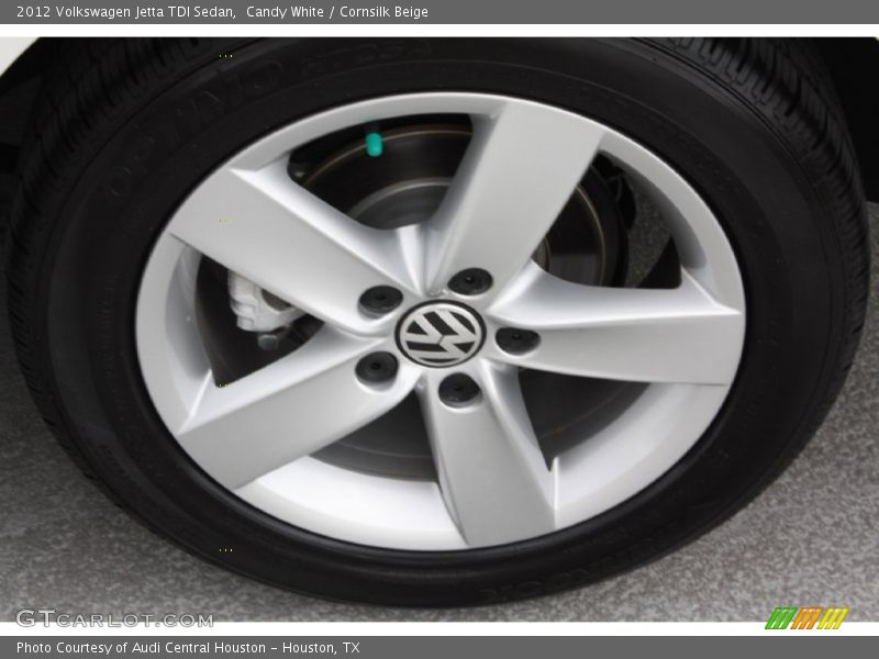 Candy White / Cornsilk Beige 2012 Volkswagen Jetta TDI Sedan