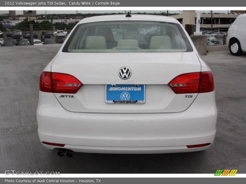 Candy White / Cornsilk Beige 2012 Volkswagen Jetta TDI Sedan