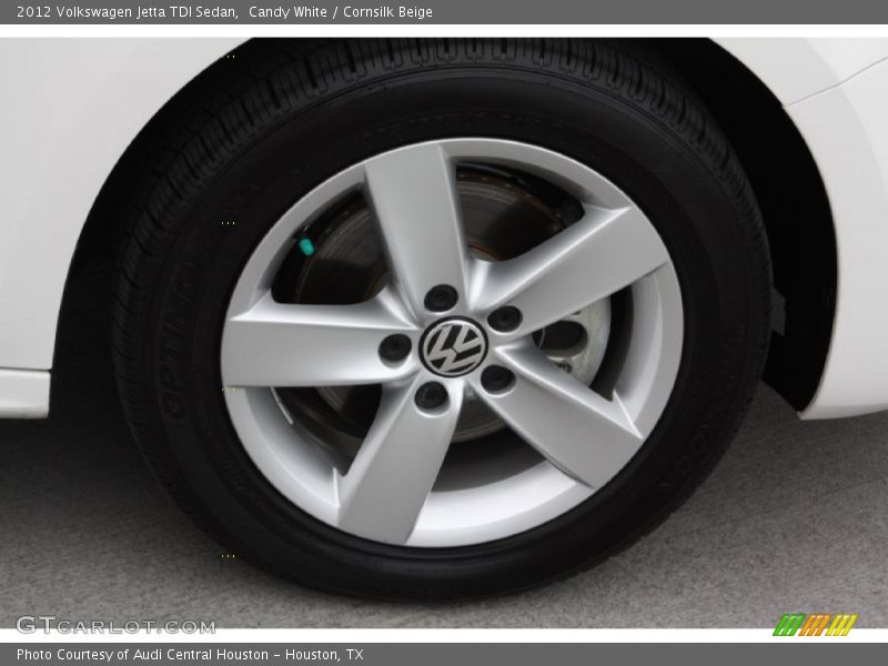 Candy White / Cornsilk Beige 2012 Volkswagen Jetta TDI Sedan