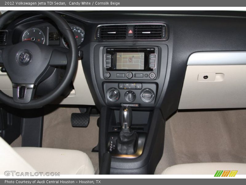 Candy White / Cornsilk Beige 2012 Volkswagen Jetta TDI Sedan