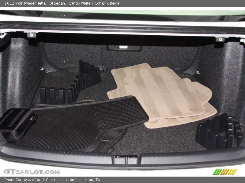 Candy White / Cornsilk Beige 2012 Volkswagen Jetta TDI Sedan