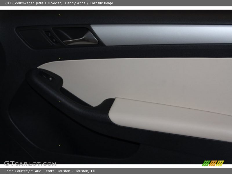Candy White / Cornsilk Beige 2012 Volkswagen Jetta TDI Sedan