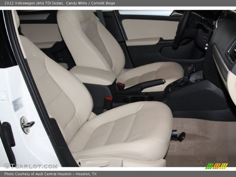 Candy White / Cornsilk Beige 2012 Volkswagen Jetta TDI Sedan