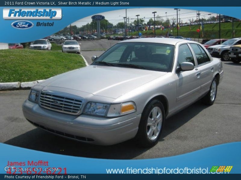 Silver Birch Metallic / Medium Light Stone 2011 Ford Crown Victoria LX