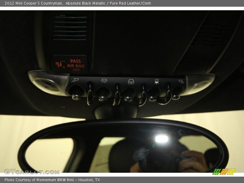 Absolute Black Metallic / Pure Red Leather/Cloth 2012 Mini Cooper S Countryman