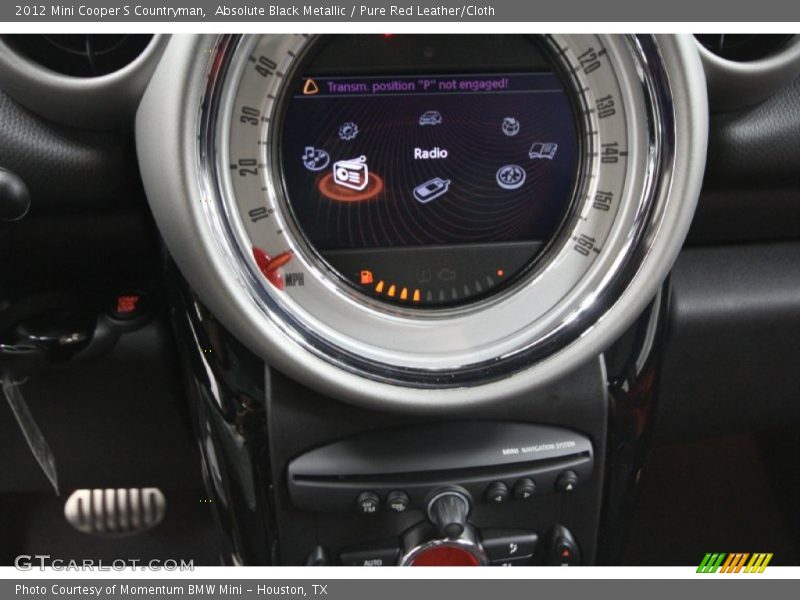 Absolute Black Metallic / Pure Red Leather/Cloth 2012 Mini Cooper S Countryman