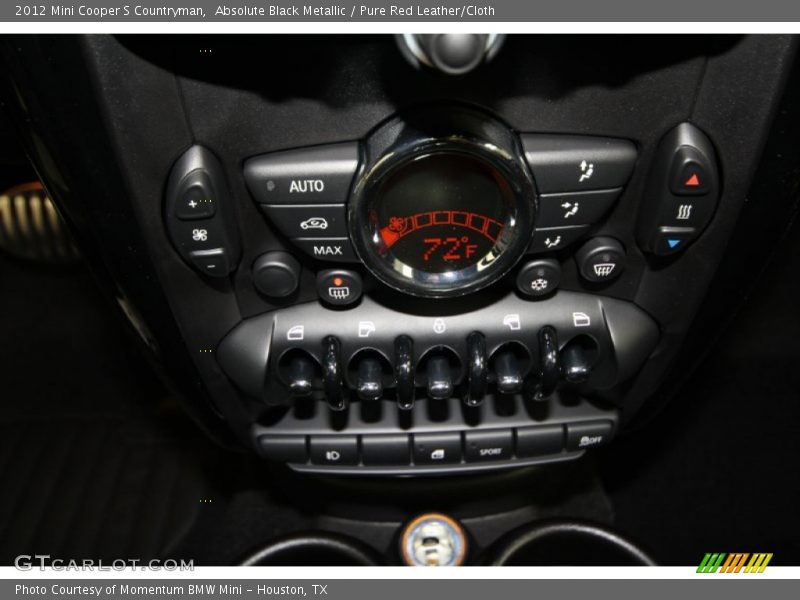 Absolute Black Metallic / Pure Red Leather/Cloth 2012 Mini Cooper S Countryman