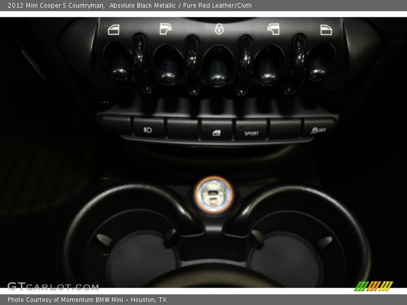 Absolute Black Metallic / Pure Red Leather/Cloth 2012 Mini Cooper S Countryman