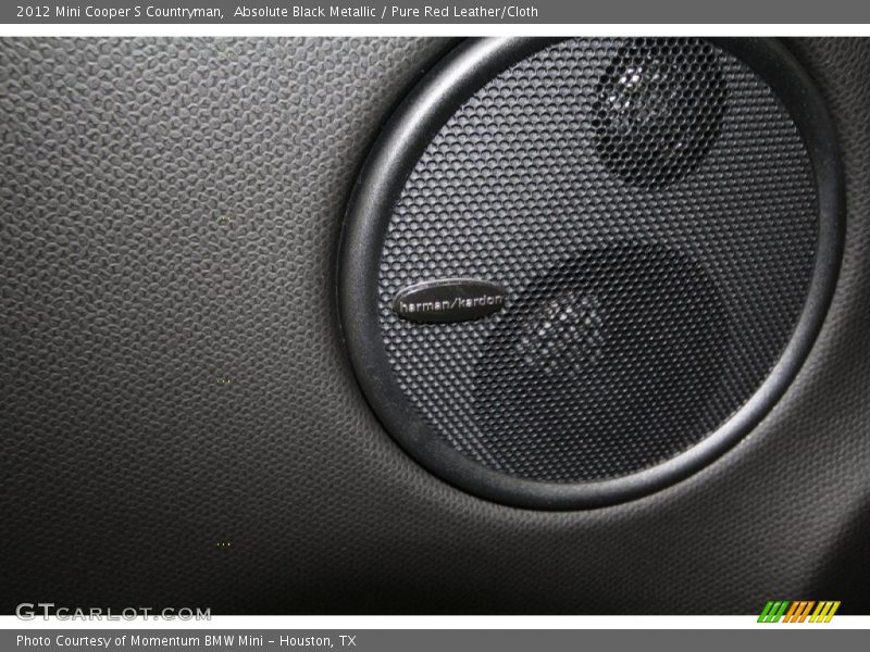 Absolute Black Metallic / Pure Red Leather/Cloth 2012 Mini Cooper S Countryman