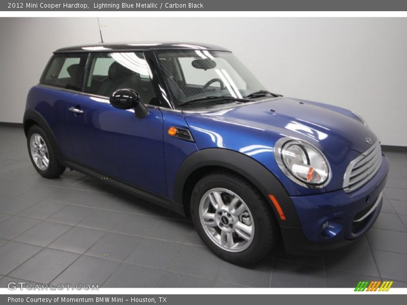 Lightning Blue Metallic / Carbon Black 2012 Mini Cooper Hardtop