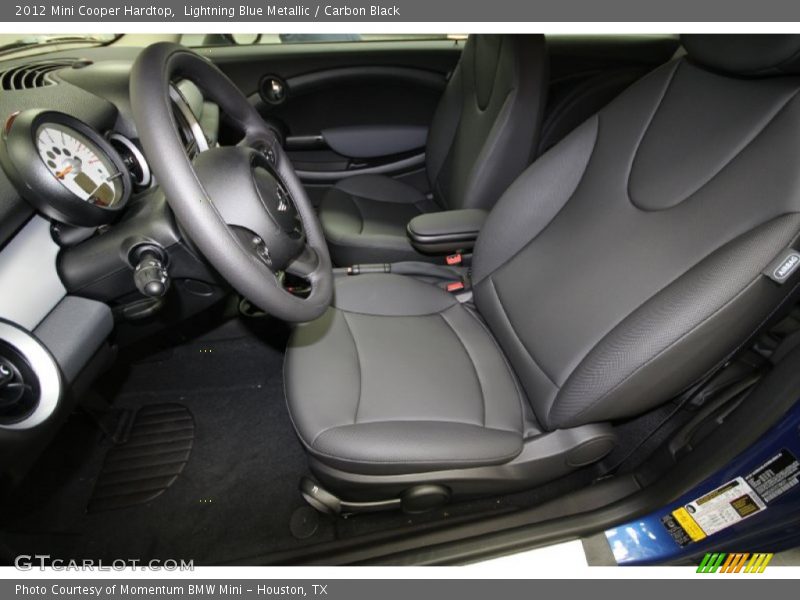 Lightning Blue Metallic / Carbon Black 2012 Mini Cooper Hardtop