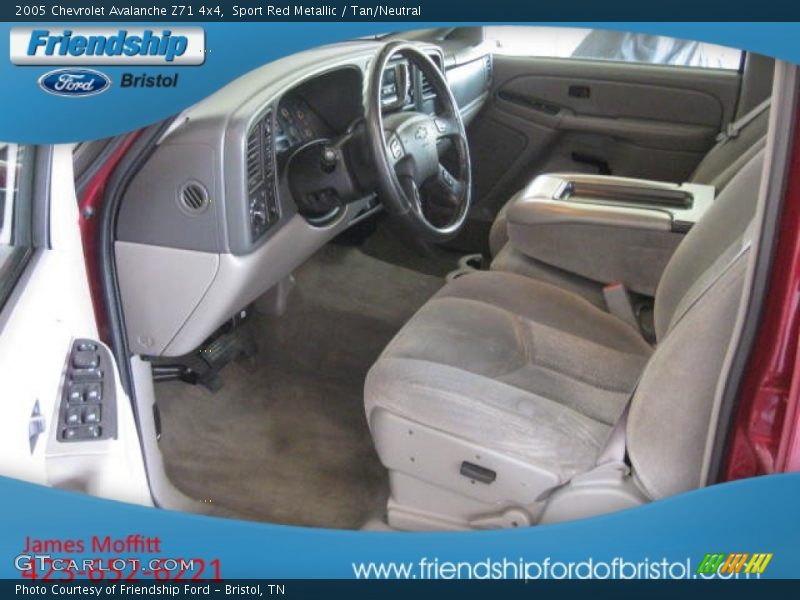 Sport Red Metallic / Tan/Neutral 2005 Chevrolet Avalanche Z71 4x4