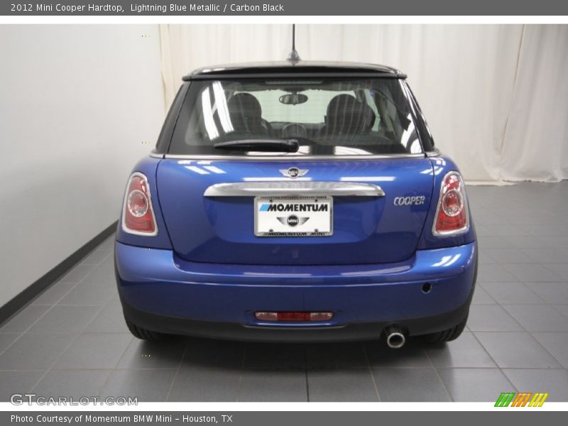 Lightning Blue Metallic / Carbon Black 2012 Mini Cooper Hardtop