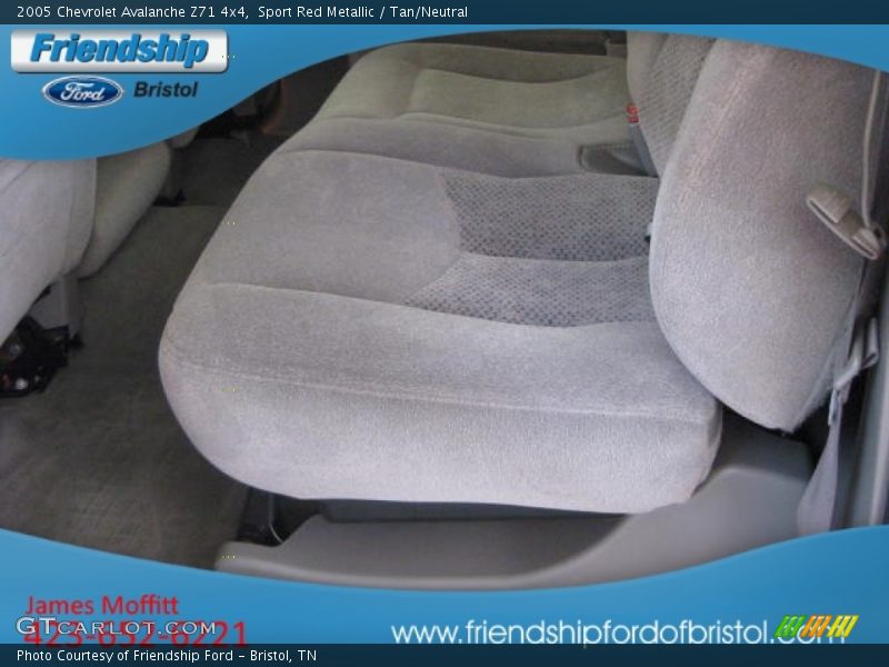 Sport Red Metallic / Tan/Neutral 2005 Chevrolet Avalanche Z71 4x4
