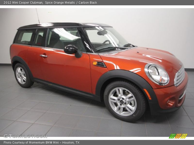 Spice Orange Metallic / Carbon Black 2012 Mini Cooper Clubman