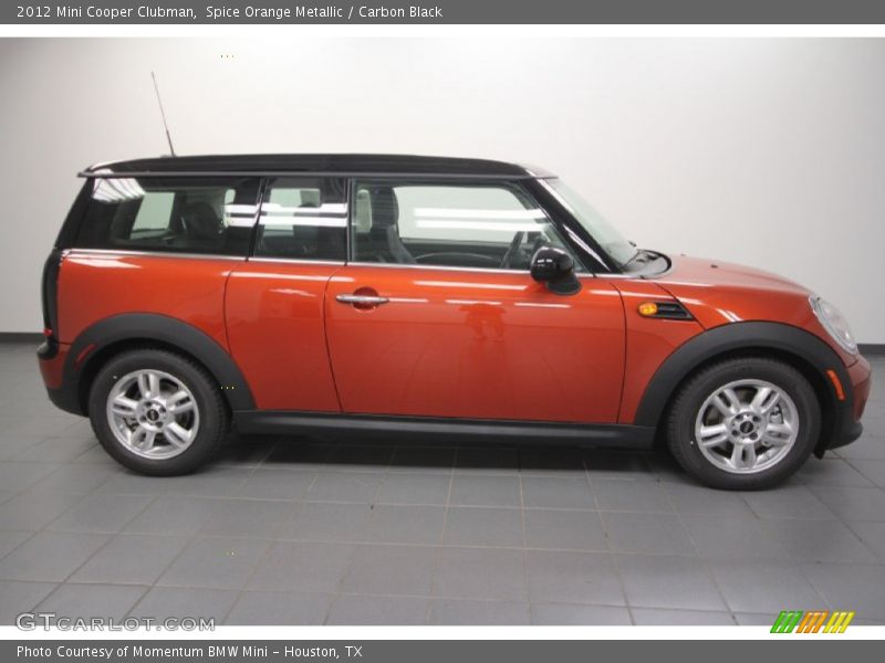 Spice Orange Metallic / Carbon Black 2012 Mini Cooper Clubman