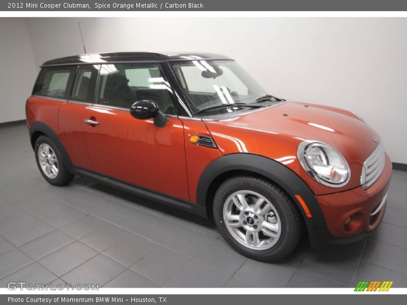 Spice Orange Metallic / Carbon Black 2012 Mini Cooper Clubman