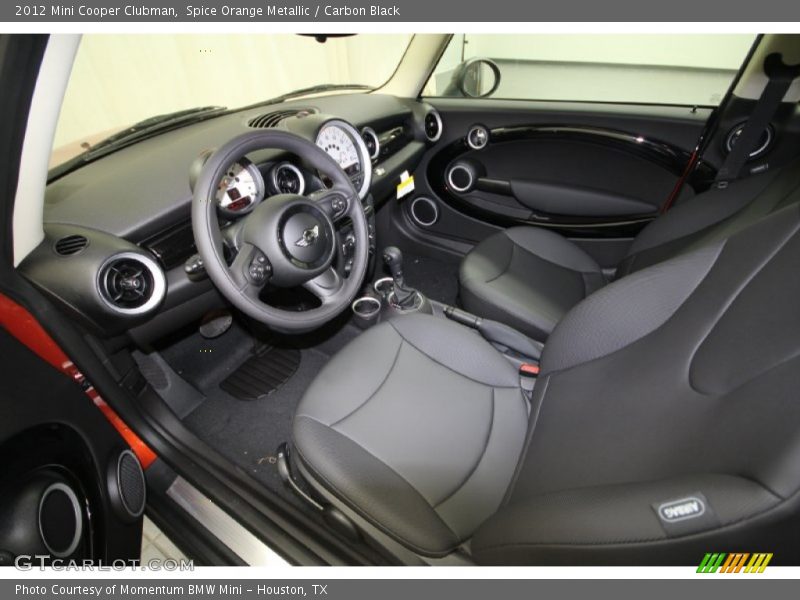 Spice Orange Metallic / Carbon Black 2012 Mini Cooper Clubman
