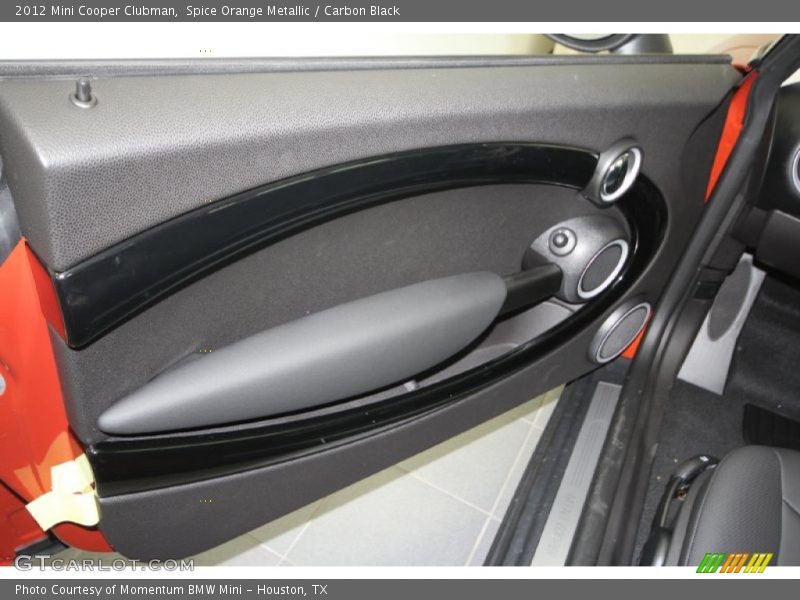 Spice Orange Metallic / Carbon Black 2012 Mini Cooper Clubman