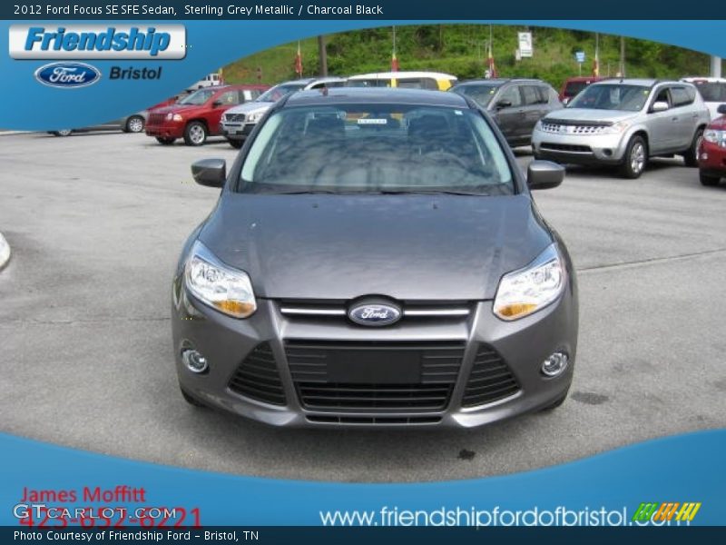 Sterling Grey Metallic / Charcoal Black 2012 Ford Focus SE SFE Sedan
