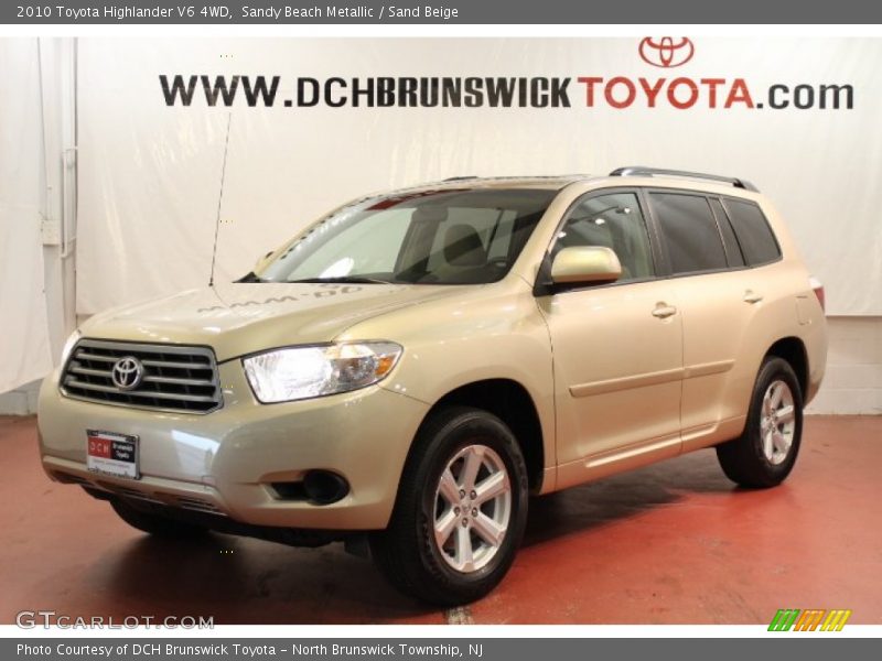 Sandy Beach Metallic / Sand Beige 2010 Toyota Highlander V6 4WD