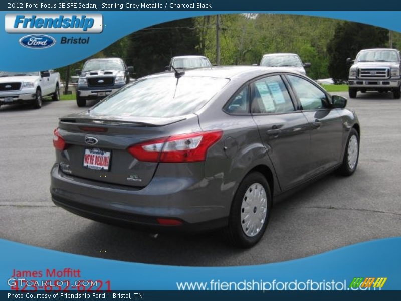Sterling Grey Metallic / Charcoal Black 2012 Ford Focus SE SFE Sedan