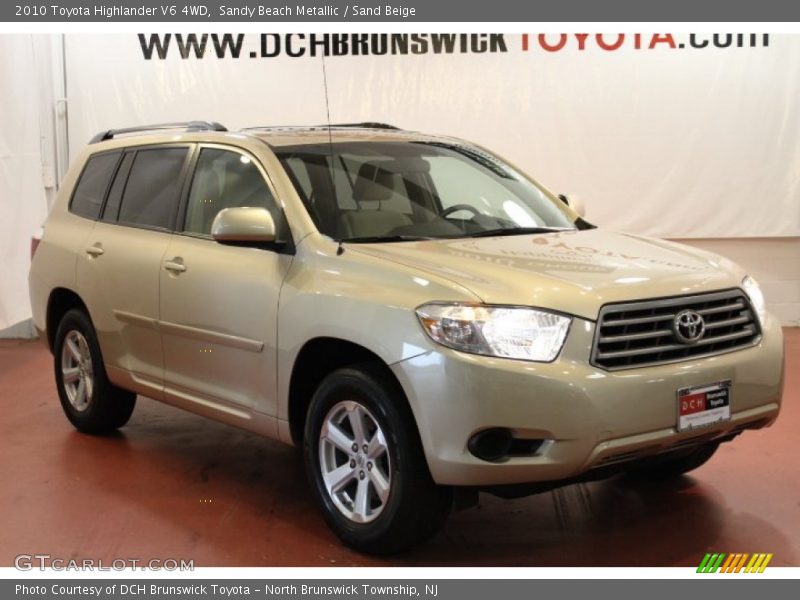 Sandy Beach Metallic / Sand Beige 2010 Toyota Highlander V6 4WD