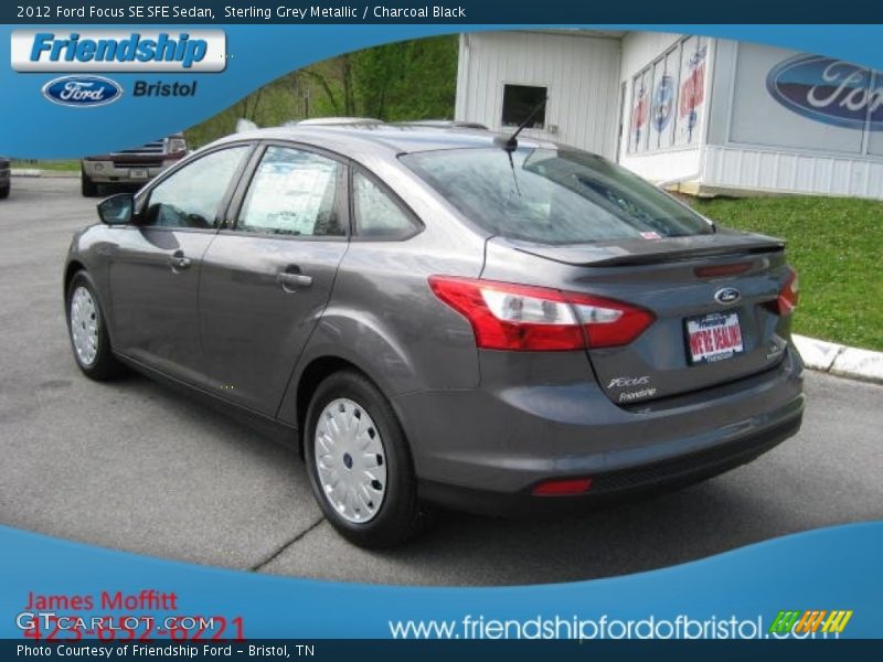 Sterling Grey Metallic / Charcoal Black 2012 Ford Focus SE SFE Sedan