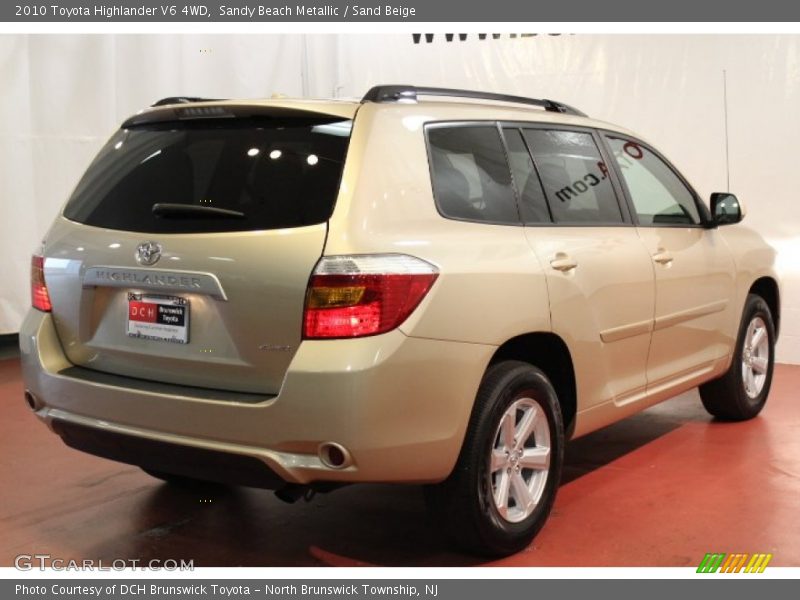 Sandy Beach Metallic / Sand Beige 2010 Toyota Highlander V6 4WD