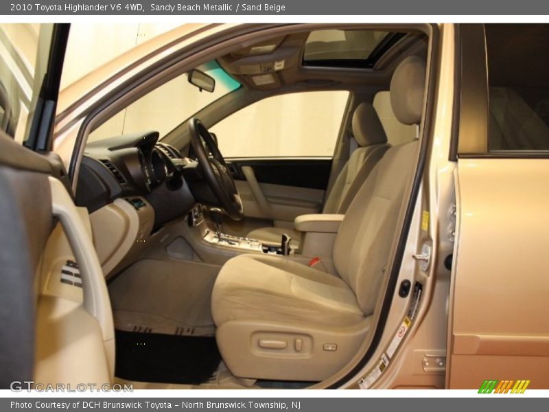 Sandy Beach Metallic / Sand Beige 2010 Toyota Highlander V6 4WD