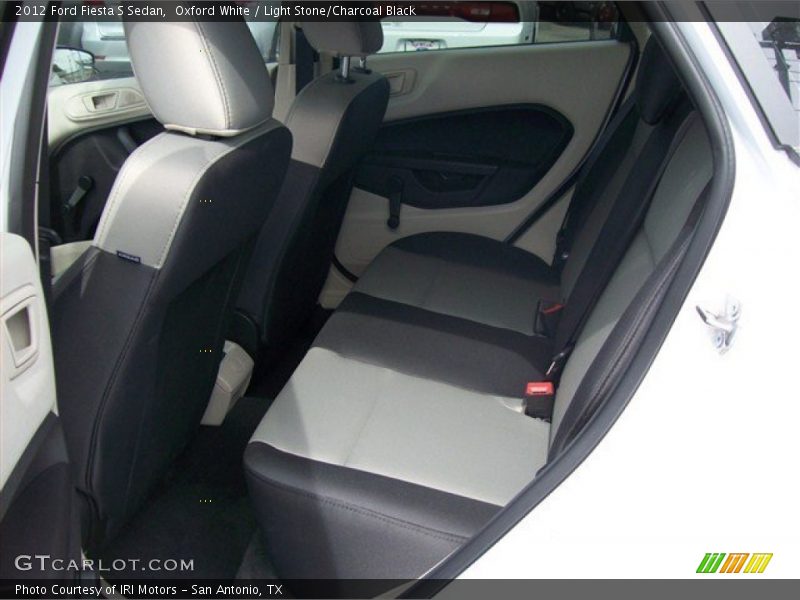 Oxford White / Light Stone/Charcoal Black 2012 Ford Fiesta S Sedan