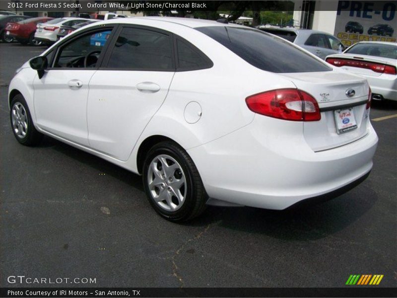 Oxford White / Light Stone/Charcoal Black 2012 Ford Fiesta S Sedan