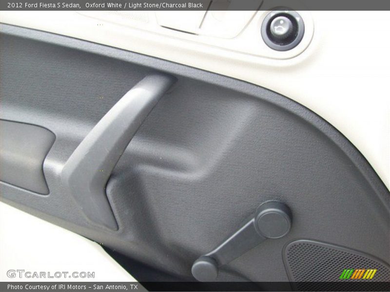 Oxford White / Light Stone/Charcoal Black 2012 Ford Fiesta S Sedan
