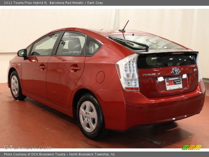 Barcelona Red Metallic / Dark Gray 2011 Toyota Prius Hybrid III