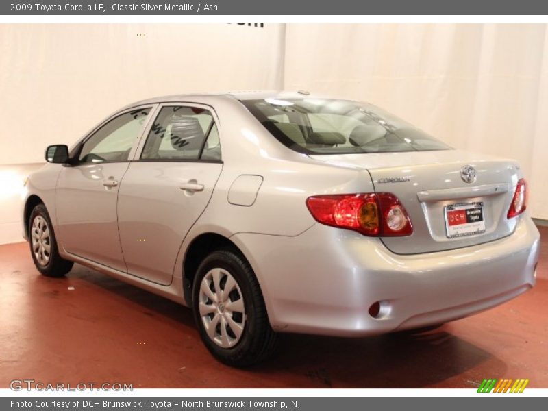 Classic Silver Metallic / Ash 2009 Toyota Corolla LE