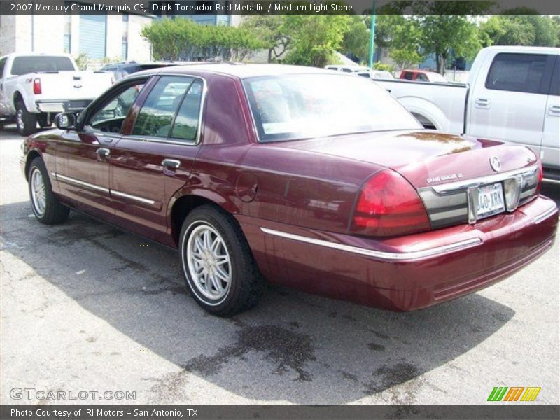 Dark Toreador Red Metallic / Medium Light Stone 2007 Mercury Grand Marquis GS